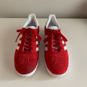 Women’s size 8 red adidas gazelles